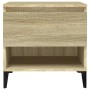 Mesa auxiliar madera contrachapada roble Sonoma 50x46x50 cm de vidaXL, Mesas auxiliares - Ref: Foro24-819554, Precio: 46,17 €...