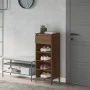 Schuhschrank aus braunem Eichensperrholz, 40 x 36 x 105 cm von vidaXL, Schuhregale und Schuhorganisatoren - Ref: Foro24-81978...