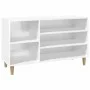 Mueble zapatero madera contrachapada blanco brillo 102x36x60 cm by vidaXL, Shoe racks and shoe organizers - Ref: Foro24-81974...