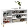 Mueble zapatero madera contrachapada blanco brillo 102x36x60 cm by vidaXL, Shoe racks and shoe organizers - Ref: Foro24-81974...