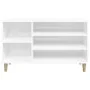 Mueble zapatero madera contrachapada blanco brillo 102x36x60 cm by vidaXL, Shoe racks and shoe organizers - Ref: Foro24-81974...