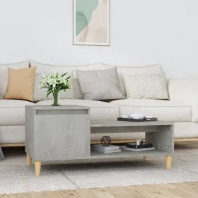 Beton grau Sperrholz Couchtisch 100x50x45 cm von vidaXL, Couchtisch - Ref: Foro24-821128, Preis: 52,99 €, Rabatt: %