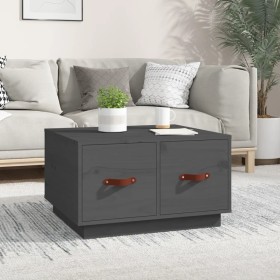 Couchtisch aus massivem grauem Kiefernholz, 60 x 53 x 35 cm von vidaXL, Couchtisch - Ref: Foro24-820968, Preis: 84,57 €, Raba...