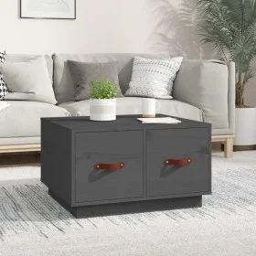 Couchtisch aus massivem grauem Kiefernholz, 60 x 53 x 35 cm von vidaXL, Couchtisch - Ref: Foro24-820968, Preis: 71,12 €, Raba...