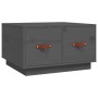 Solid gray pine wood coffee table 60x53x35 cm by vidaXL, Coffee table - Ref: Foro24-820968, Price: 84,52 €, Discount: %