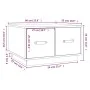 Couchtisch aus massivem grauem Kiefernholz, 60 x 53 x 35 cm von vidaXL, Couchtisch - Ref: Foro24-820968, Preis: 71,12 €, Raba...