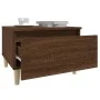 Mesas auxiliares 2 uds contrachapada roble marrón 50x46x35 cm de vidaXL, Mesas auxiliares - Ref: Foro24-819515, Precio: 55,58...