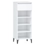 Mueble zapatero madera contrachapada blanco brillo 40x36x105 cm by vidaXL, Shoe racks and shoe organizers - Ref: Foro24-81978...