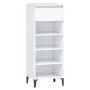 Mueble zapatero madera contrachapada blanco brillo 40x36x105 cm by vidaXL, Shoe racks and shoe organizers - Ref: Foro24-81978...
