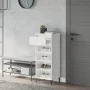 Mueble zapatero madera contrachapada blanco brillo 40x36x105 cm by vidaXL, Shoe racks and shoe organizers - Ref: Foro24-81978...