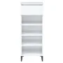 Mueble zapatero madera contrachapada blanco brillo 40x36x105 cm by vidaXL, Shoe racks and shoe organizers - Ref: Foro24-81978...