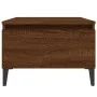 Mesa auxiliar madera contrachapada roble marrón 50x46x35 cm de vidaXL, Mesas auxiliares - Ref: Foro24-819530, Precio: 33,88 €...