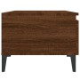 Mesa auxiliar madera contrachapada roble marrón 50x46x35 cm de vidaXL, Mesas auxiliares - Ref: Foro24-819530, Precio: 34,17 €...