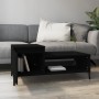 Mesa de centro madera contrachapada negro 100x50x45 cm de vidaXL, Mesas de centro - Ref: Foro24-821133, Precio: 50,55 €, Desc...