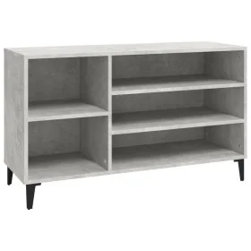 Betongrauer Sperrholz-Schuhschrank 102x36x60 cm von vidaXL, Schuhregale und Schuhorganisatoren - Ref: Foro24-819752, Preis: 5...