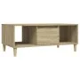 Mesa de centro madera contrachapada roble Sonoma 90x50x36,5 cm de vidaXL, Mesas de centro - Ref: Foro24-821063, Precio: 69,51...