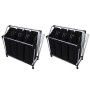 Laundry separator with bags 2 units black and gray by vidaXL, Laundry baskets - Ref: Foro24-276041, Price: 70,58 €, Discount: %