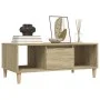 Mesa de centro madera contrachapada roble Sonoma 90x50x36,5 cm de vidaXL, Mesas de centro - Ref: Foro24-821063, Precio: 69,51...