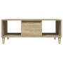 Mesa de centro madera contrachapada roble Sonoma 90x50x36,5 cm de vidaXL, Mesas de centro - Ref: Foro24-821063, Precio: 70,23...