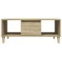 Mesa de centro madera contrachapada roble Sonoma 90x50x36,5 cm de vidaXL, Mesas de centro - Ref: Foro24-821063, Precio: 69,51...