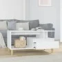 Mesa de centro madera contrachapada blanco brillo 90x49x45 cm de vidaXL, Mesas de centro - Ref: Foro24-819614, Precio: 72,60 ...
