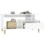 Mesa de centro madera contrachapada blanco brillo 90x49x45 cm de vidaXL, Mesas de centro - Ref: Foro24-819614, Precio: 72,60 ...