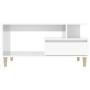 Couchtisch aus glänzend weißem Sperrholz, 90 x 49 x 45 cm von vidaXL, Couchtisch - Ref: Foro24-819614, Preis: 73,39 €, Rabatt: %