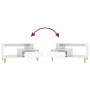 Couchtisch aus glänzend weißem Sperrholz, 90 x 49 x 45 cm von vidaXL, Couchtisch - Ref: Foro24-819614, Preis: 73,39 €, Rabatt: %
