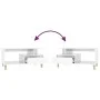 Mesa de centro madera contrachapada blanco brillo 90x49x45 cm de vidaXL, Mesas de centro - Ref: Foro24-819614, Precio: 72,60 ...