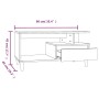 Couchtisch aus glänzend weißem Sperrholz, 90 x 49 x 45 cm von vidaXL, Couchtisch - Ref: Foro24-819614, Preis: 73,39 €, Rabatt: %