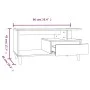 Mesa de centro madera contrachapada blanco brillo 90x49x45 cm de vidaXL, Mesas de centro - Ref: Foro24-819614, Precio: 72,60 ...