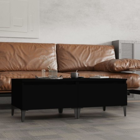 Beistelltische 2 Stück schwarzes Sperrholz 50x46x35 cm von vidaXL, Seitentische - Ref: Foro24-819519, Preis: 59,60 €, Rabatt: %