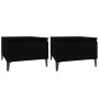 Beistelltische 2 Stück schwarzes Sperrholz 50x46x35 cm von vidaXL, Seitentische - Ref: Foro24-819519, Preis: 59,60 €, Rabatt: %