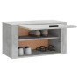 Mueble zapatero pared contrachapada gris hormigón 70x35x38 cm