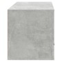 Mueble zapatero pared contrachapada gris hormigón 70x35x38 cm