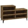 Mueble zapatero madera contrachapada roble ahumado 102x36x60 cm by vidaXL, Shoe racks and shoe organizers - Ref: Foro24-81973...