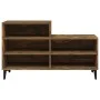 Mueble zapatero madera contrachapada roble ahumado 102x36x60 cm by vidaXL, Shoe racks and shoe organizers - Ref: Foro24-81973...