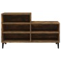 Schuhschrank aus geräucherter Eichen-Sperrholzplatte, 102x36x60 cm. von vidaXL, Schuhregale und Schuhorganisatoren - Ref: For...