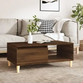 Couchtisch aus braunem Eichensperrholz 90x50x36,5 cm von vidaXL, Couchtisch - Ref: Foro24-821051, Preis: 45,11 €, Rabatt: %