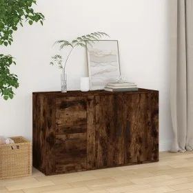 Smoked oak plywood sideboard 100x33x59.5 cm by vidaXL, Sideboards - Ref: Foro24-821001, Price: 100,26 €, Discount: %