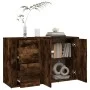 Aparador madera contrachapada roble ahumado 100x33x59,5 cm de vidaXL, Aparadores - Ref: Foro24-821001, Precio: 100,25 €, Desc...