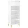 Schuhschrank aus glänzend weißem Sperrholz, 40 x 36 x 105 cm von vidaXL, Schuhregale und Schuhorganisatoren - Ref: Foro24-819...
