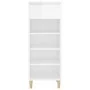 Schuhschrank aus glänzend weißem Sperrholz, 40 x 36 x 105 cm von vidaXL, Schuhregale und Schuhorganisatoren - Ref: Foro24-819...