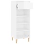 Schuhschrank aus glänzend weißem Sperrholz, 40 x 36 x 105 cm von vidaXL, Schuhregale und Schuhorganisatoren - Ref: Foro24-819...