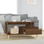 Mesa de centro madera contrachapada roble marrón 90x49x45 cm de vidaXL, Mesas de centro - Ref: Foro24-819619, Precio: 64,29 €...