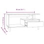 Mesa de centro madera contrachapada roble marrón 90x49x45 cm de vidaXL, Mesas de centro - Ref: Foro24-819619, Precio: 64,29 €...