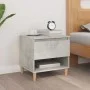 Concrete gray plywood bedside table 50x46x50 cm by vidaXL, Nightstands - Ref: Foro24-819540, Price: 42,91 €, Discount: %