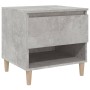 Concrete gray plywood bedside table 50x46x50 cm by vidaXL, Nightstands - Ref: Foro24-819540, Price: 43,52 €, Discount: %