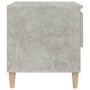 Concrete gray plywood bedside table 50x46x50 cm by vidaXL, Nightstands - Ref: Foro24-819540, Price: 43,52 €, Discount: %