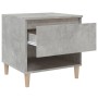 Concrete gray plywood bedside table 50x46x50 cm by vidaXL, Nightstands - Ref: Foro24-819540, Price: 43,52 €, Discount: %